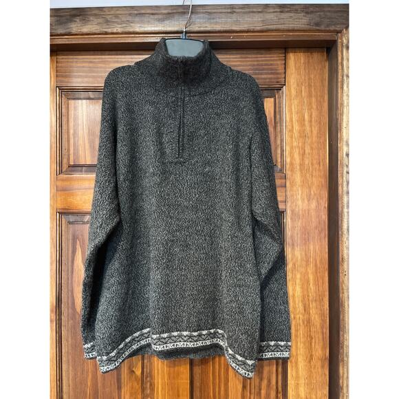 Sumac Alpaca Sweaters - Sumac Alpaca 1/2 zip sweater size L